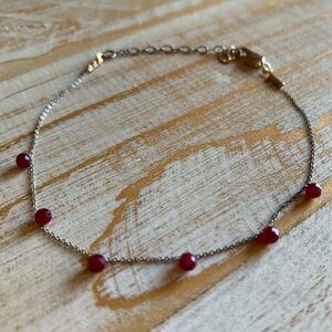 Red Beaded Bracelet